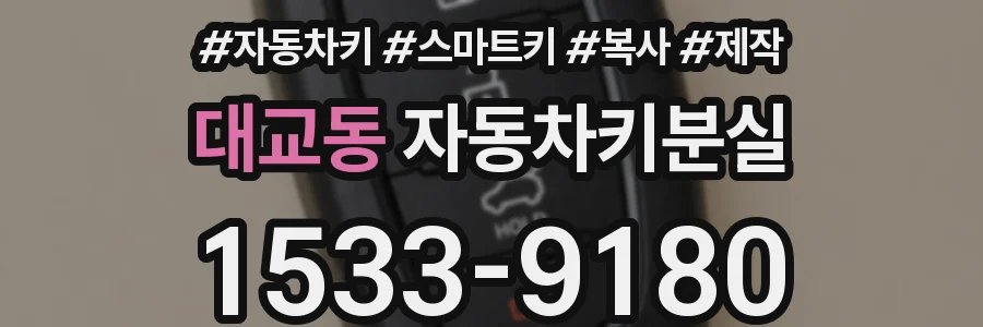 대교동 자동차키분실