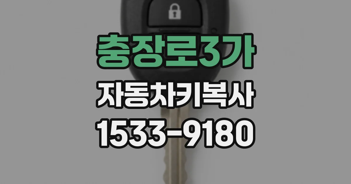 충장로3가 자동차키복사