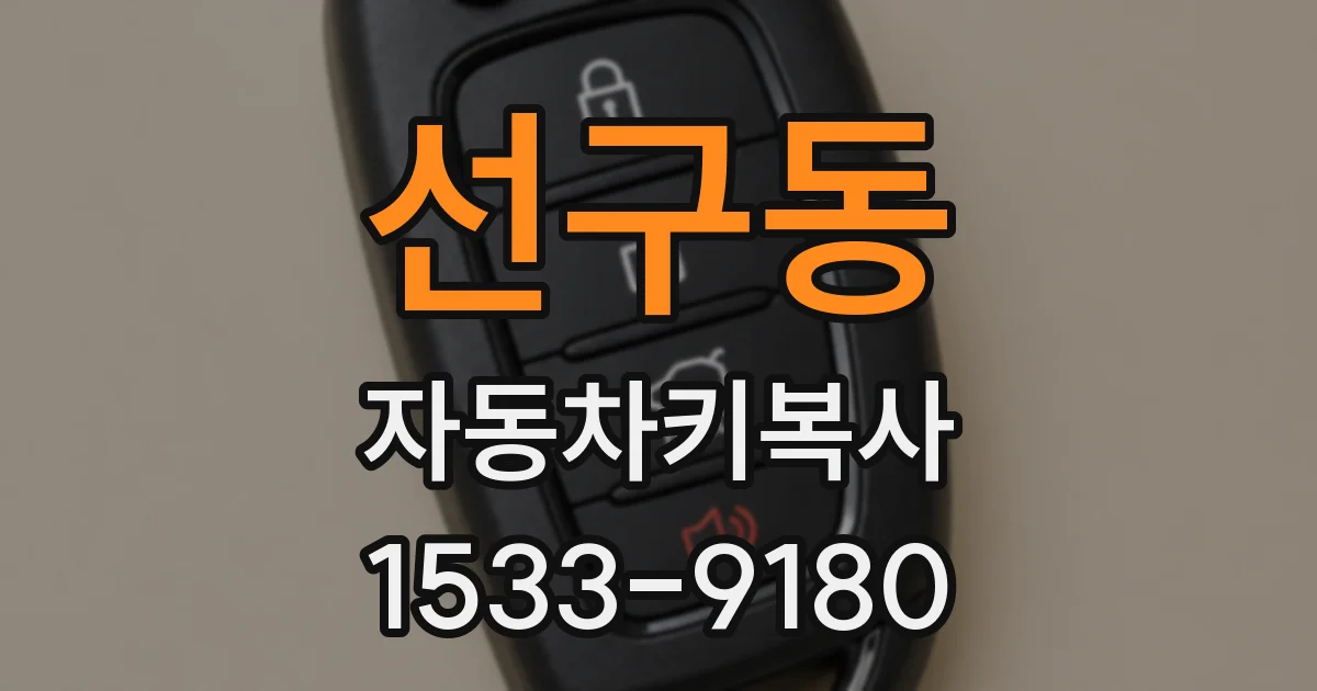 선구동 자동차키복사