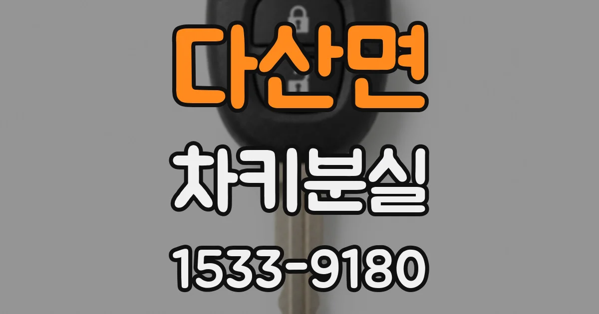 다산면 차키분실