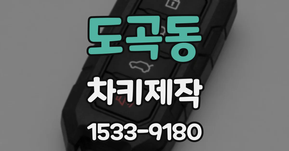 도곡동 차키제작