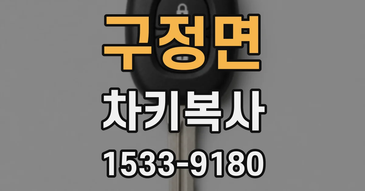 구정면 차키복사