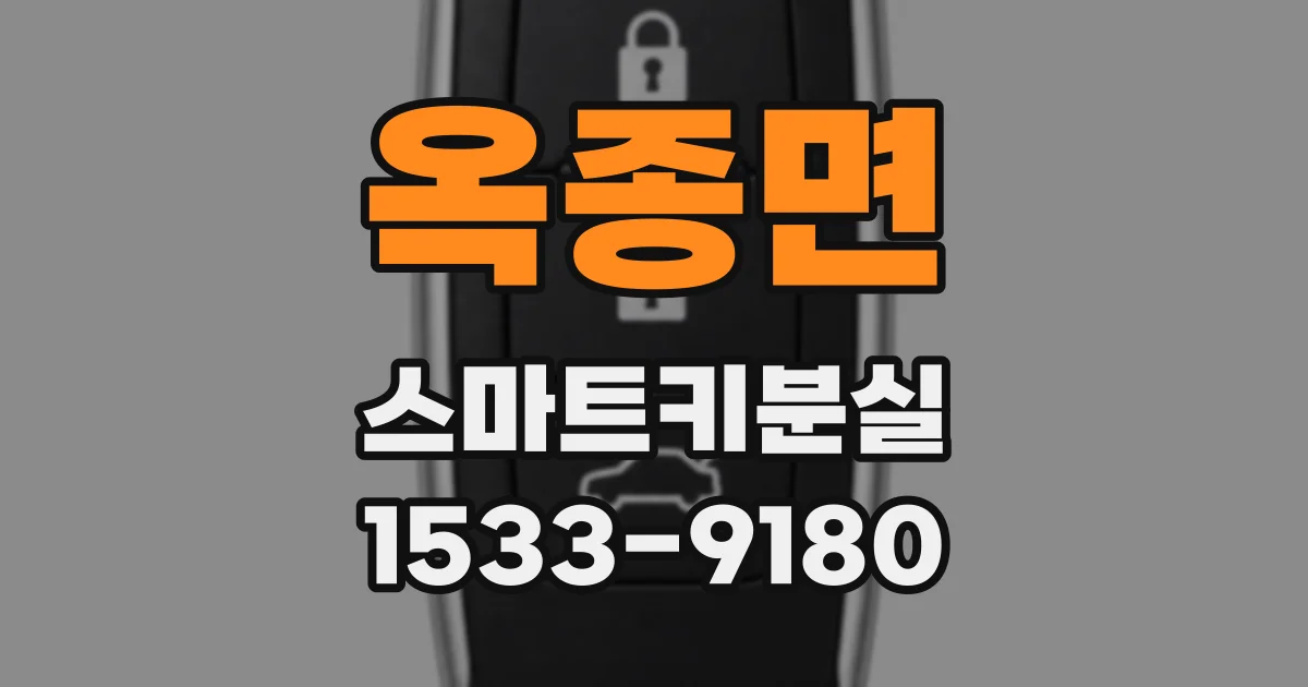 옥종면 스마트키분실