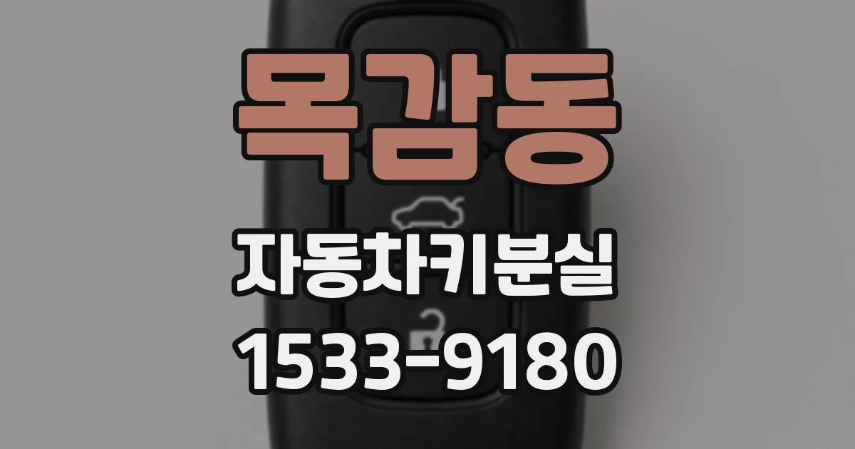 목감동 자동차키분실