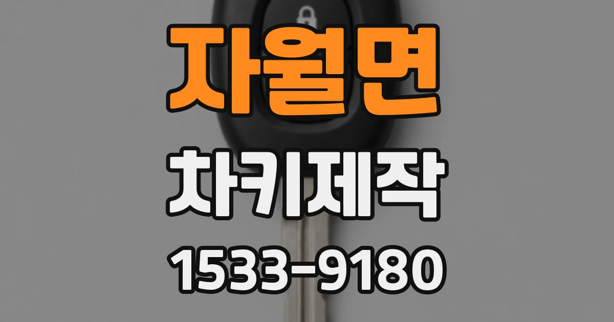 자월면 차키제작