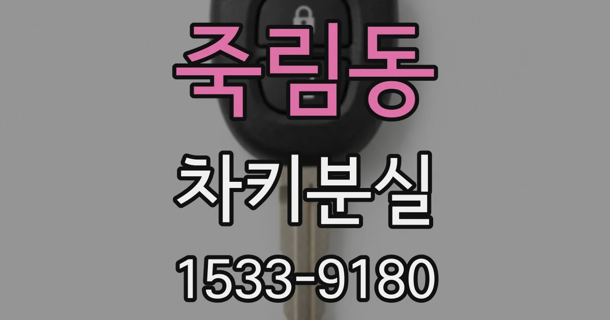 죽림동 차키분실