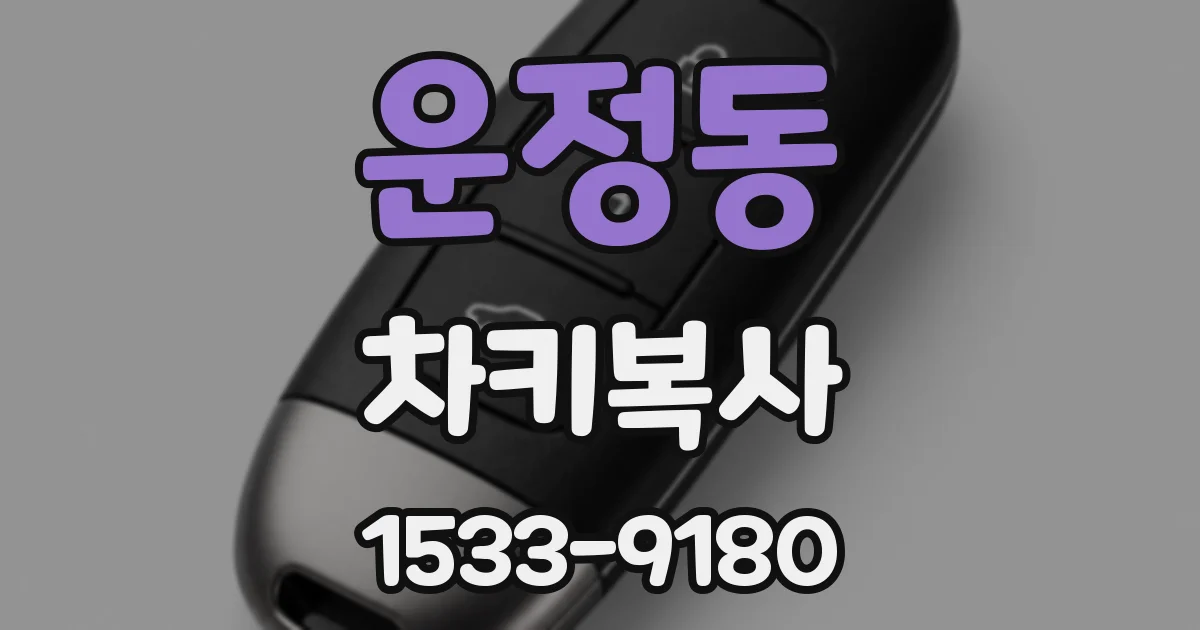 운정동 차키복사