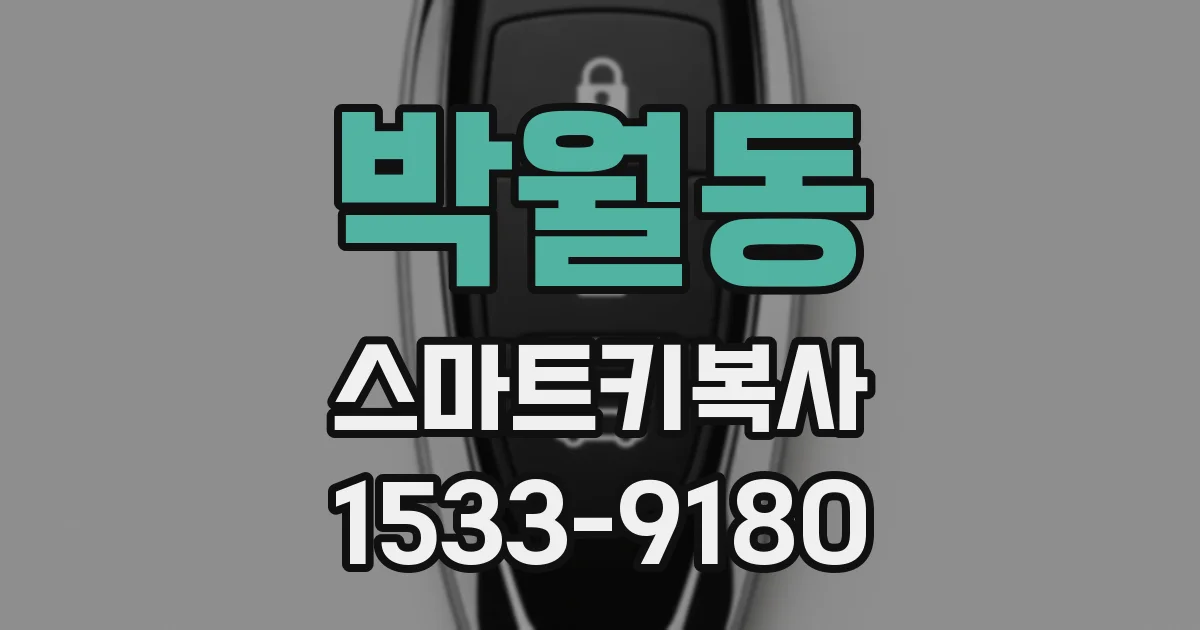 박월동 스마트키복사