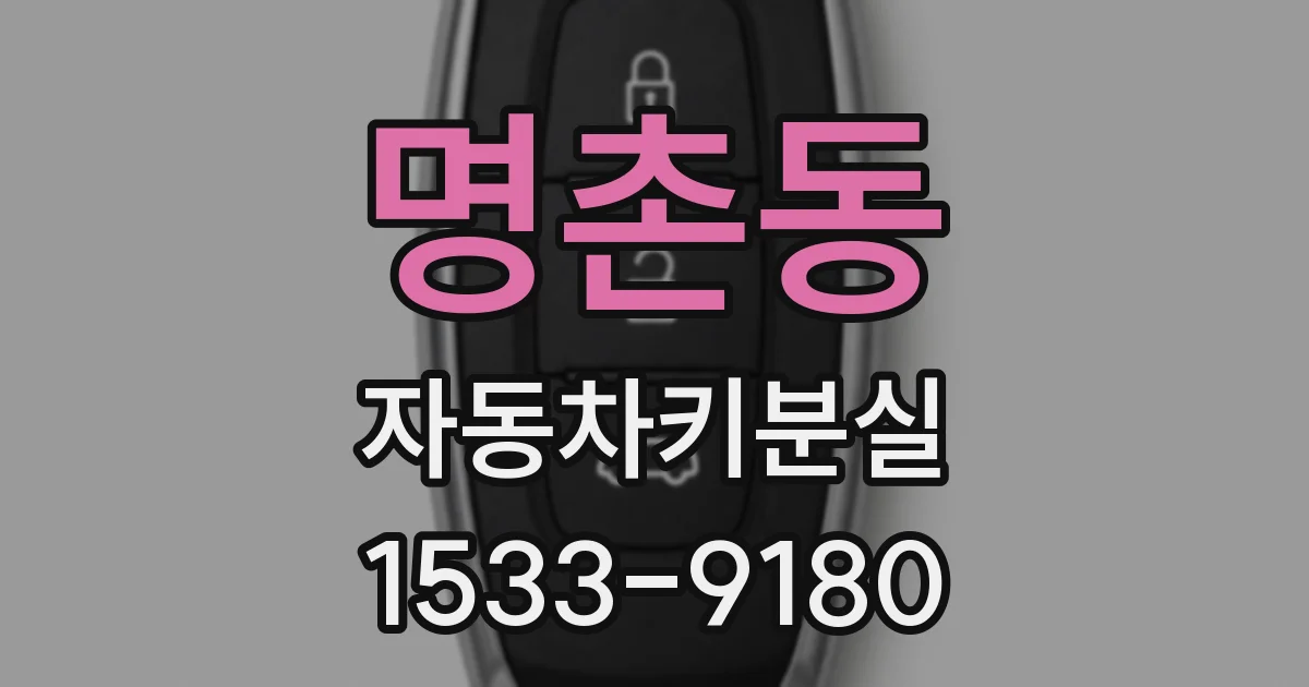 명촌동 자동차키분실
