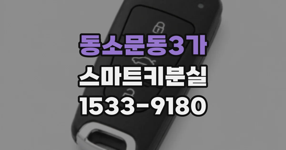 동소문동3가 스마트키분실