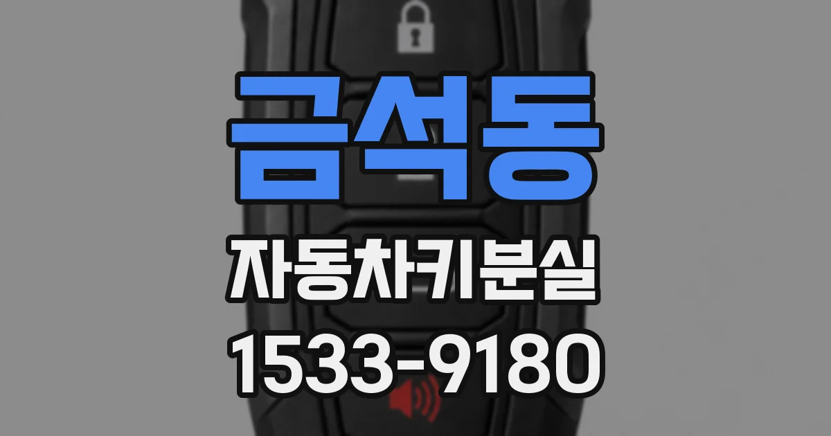 금석동 자동차키분실