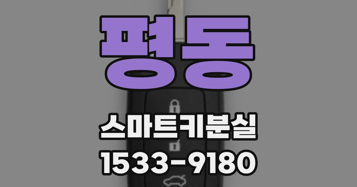 평동 스마트키분실