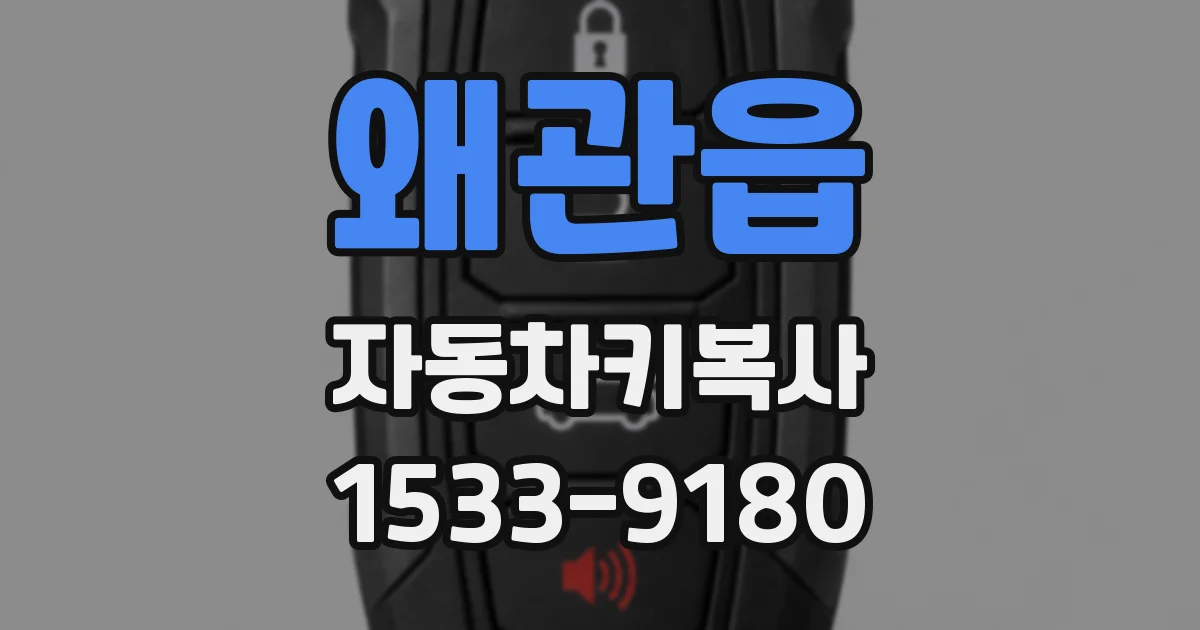 왜관읍 자동차키복사