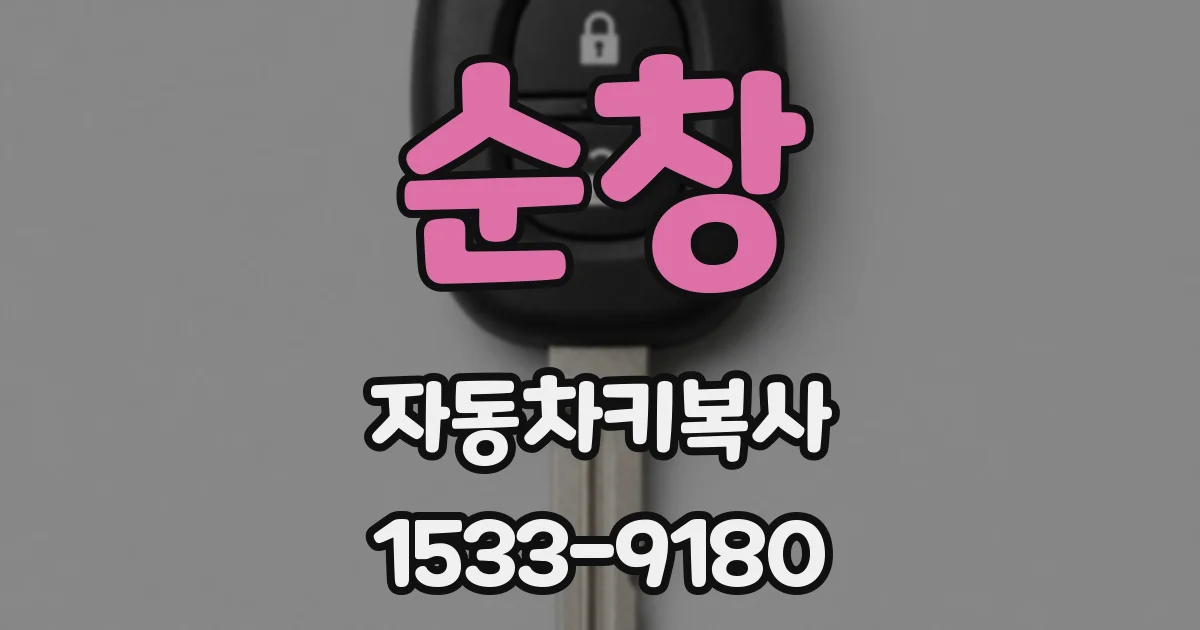 순창 자동차키복사