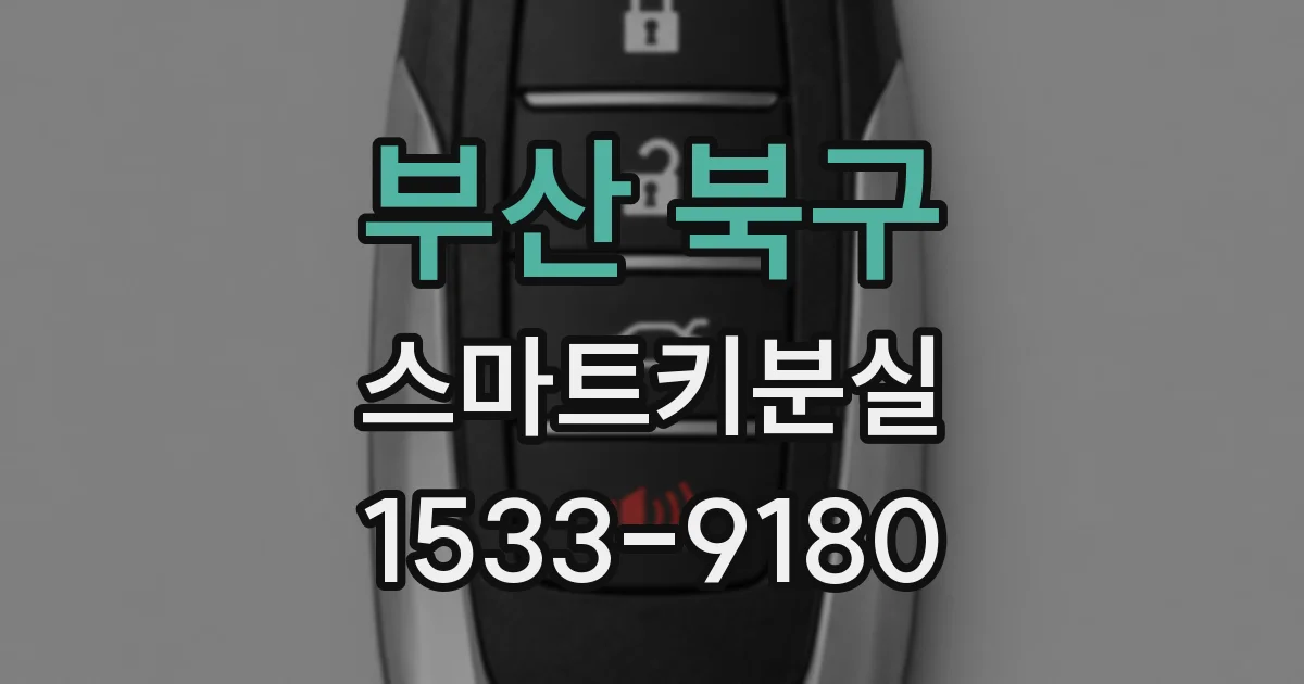 부산 북구 스마트키분실