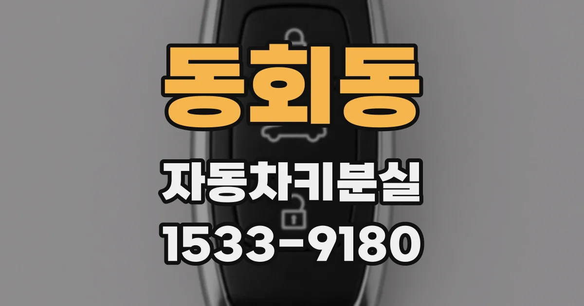 동회동 자동차키분실