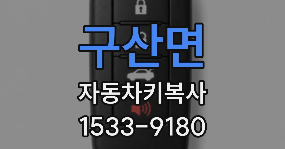 구산면 자동차키복사
