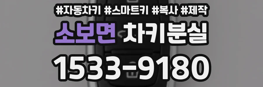 소보면 차키분실