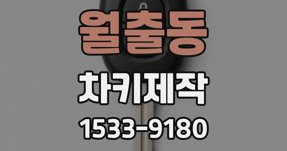 월출동 차키제작