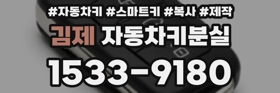 김제 자동차키분실