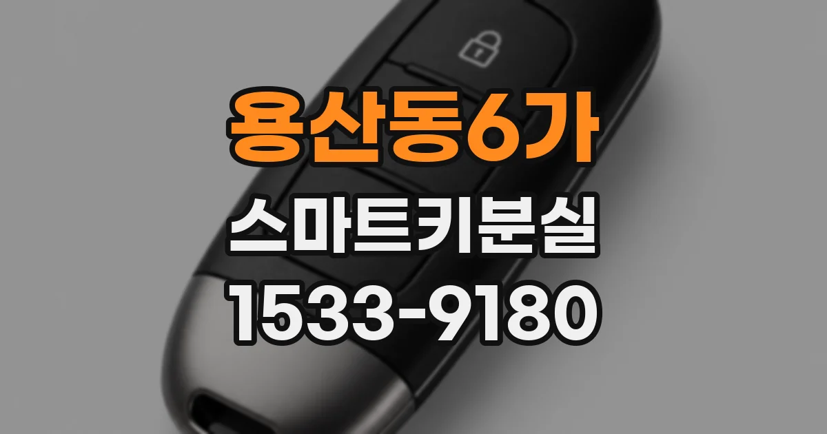 용산동6가 스마트키분실