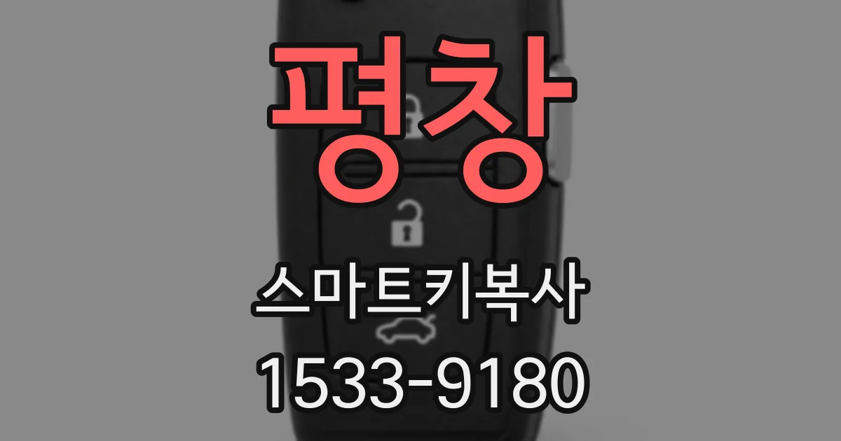 평창 스마트키복사