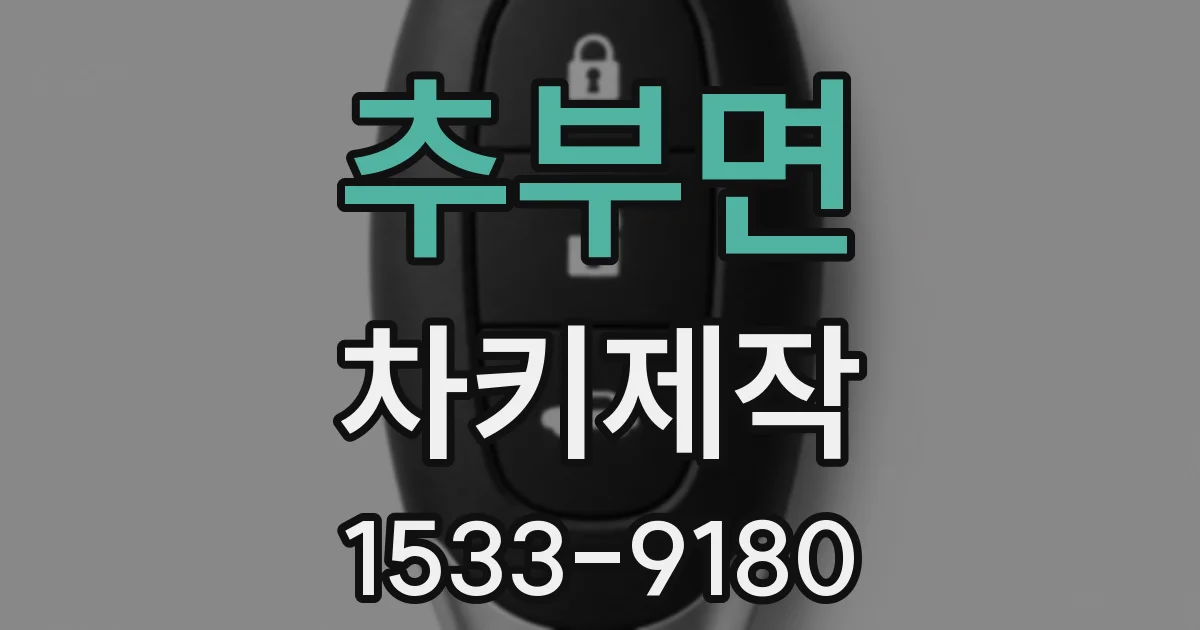 추부면 차키제작