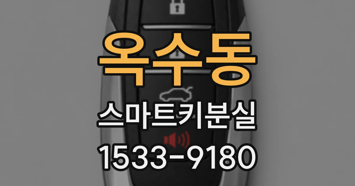 옥수동 스마트키분실
