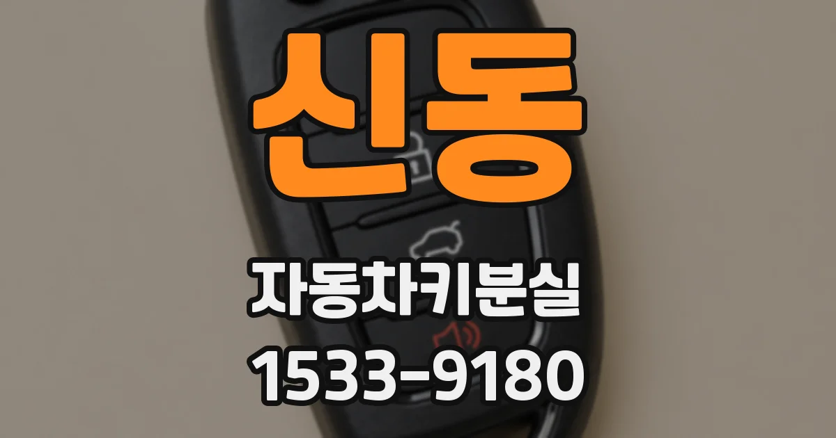 신동 자동차키분실