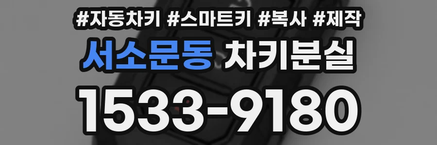 서소문동 차키분실