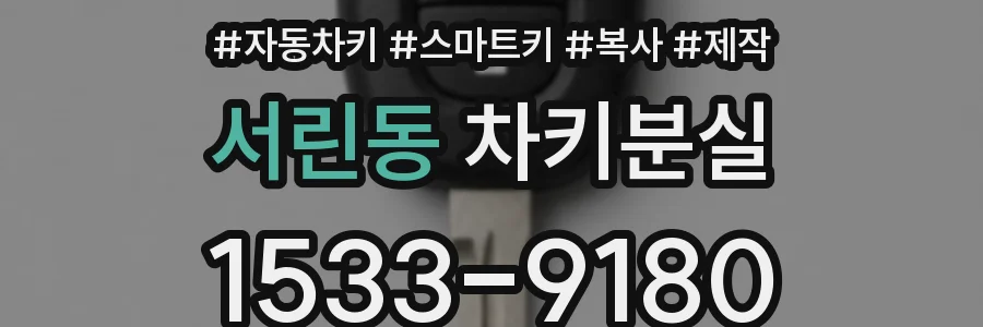 서린동 차키분실