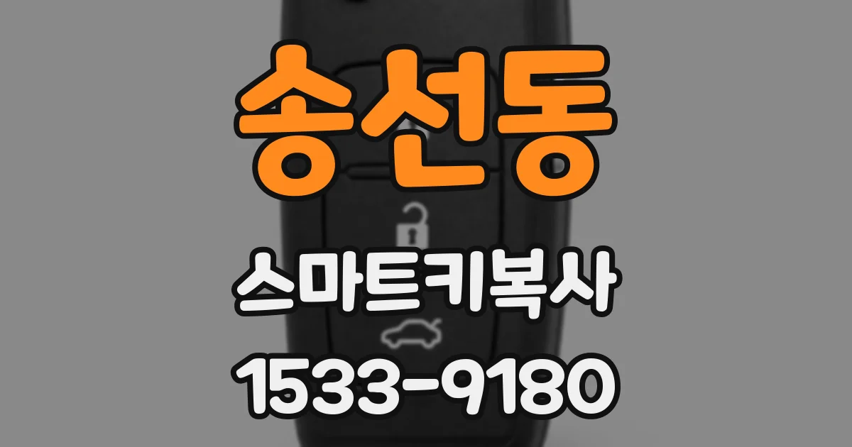 송선동 스마트키복사