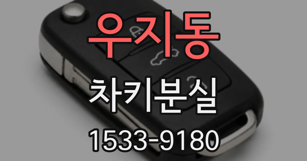 우지동 차키분실