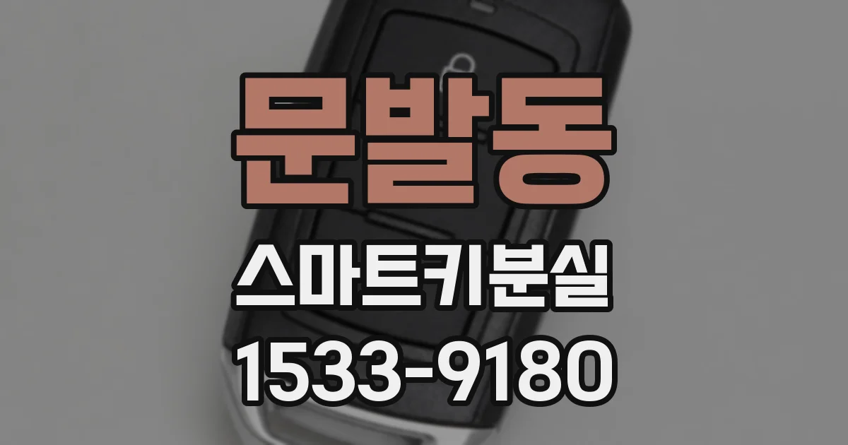 문발동 스마트키분실