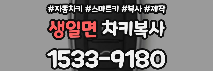 생일면 차키복사