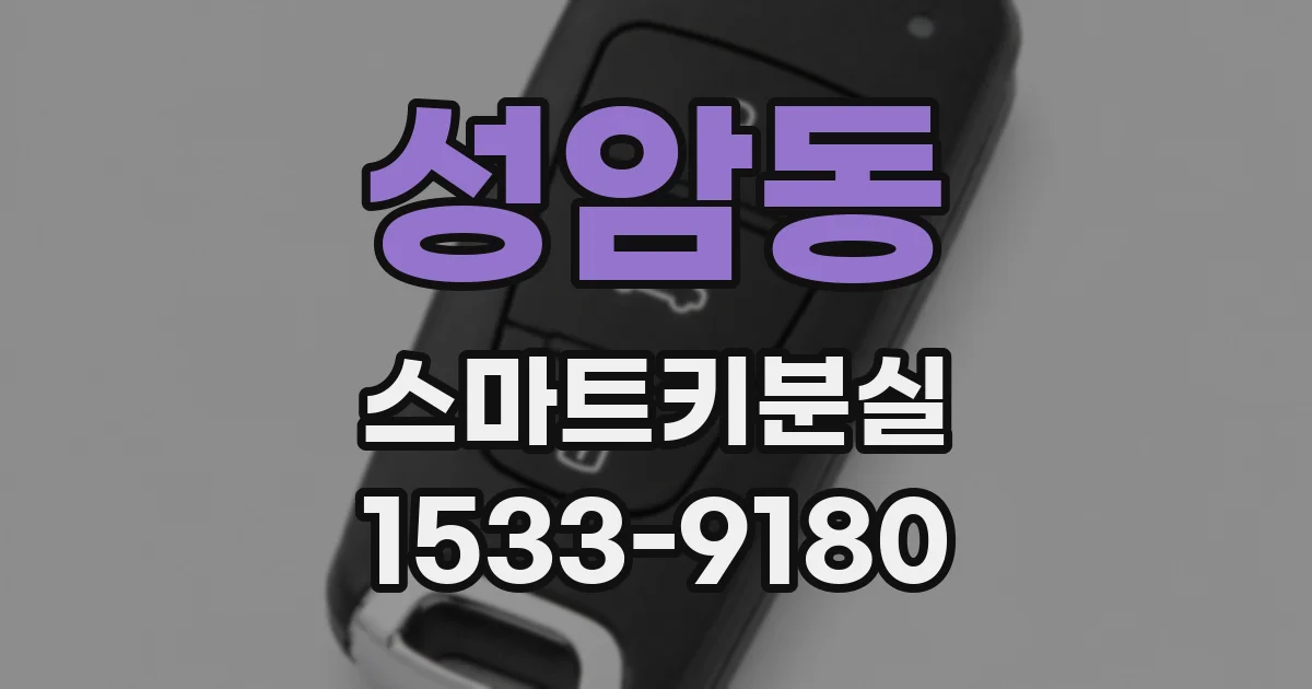 성암동 스마트키분실