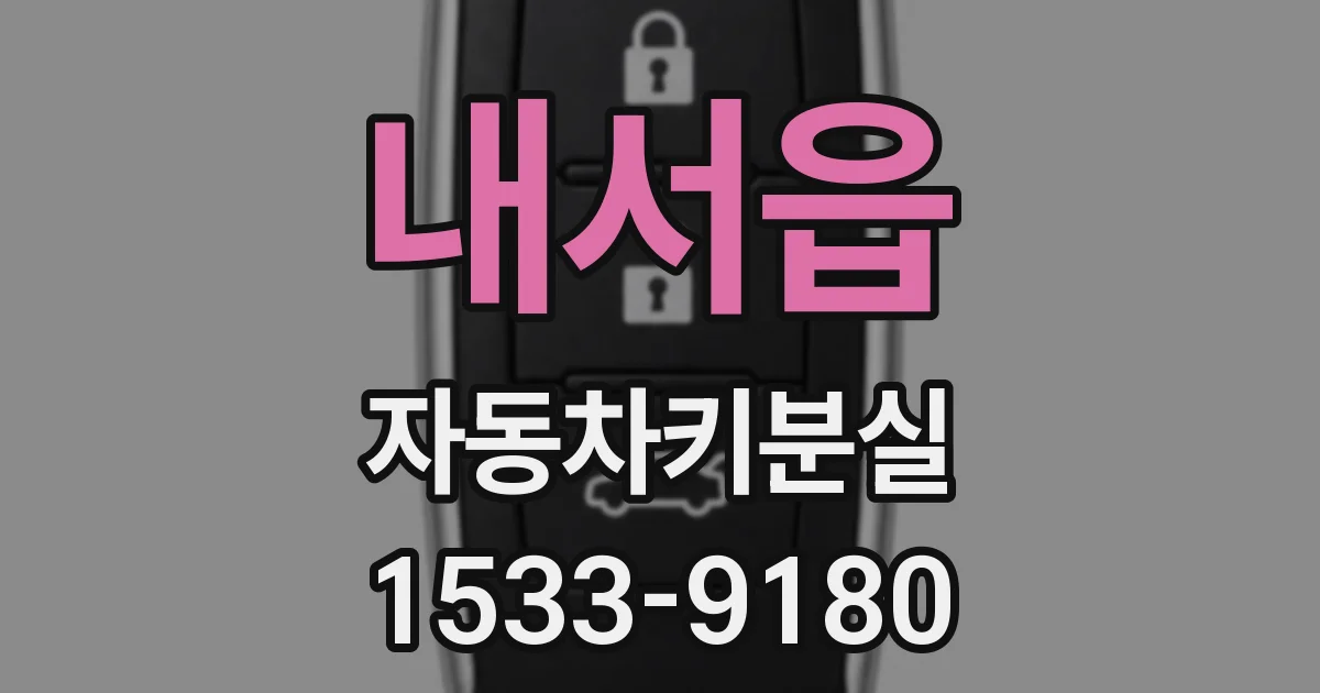 내서읍 자동차키분실