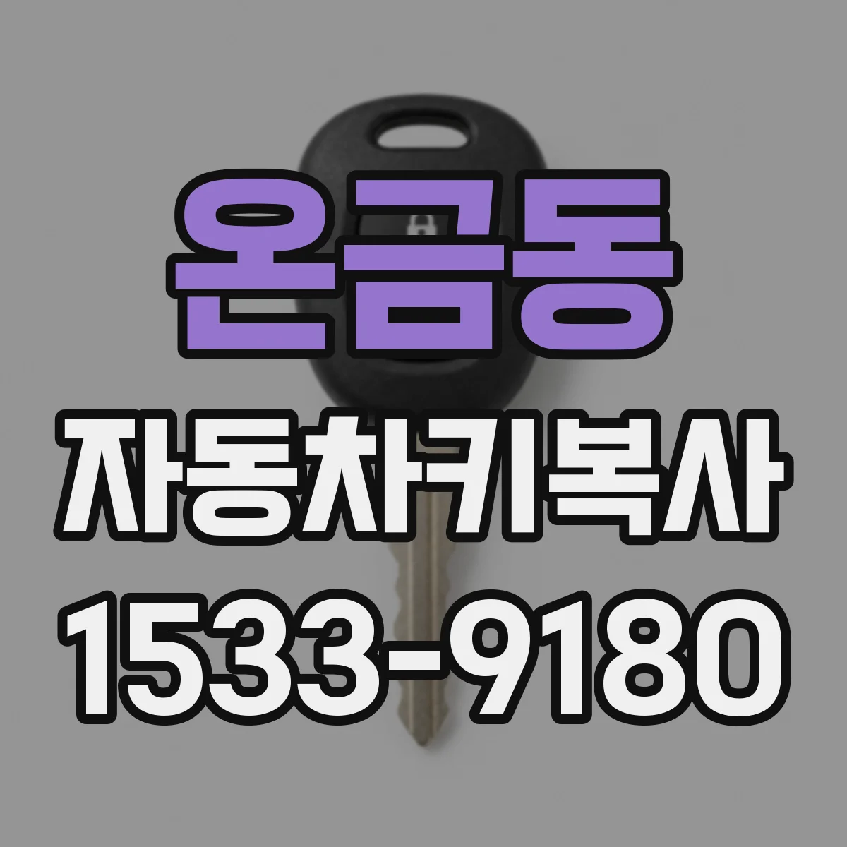 온금동 자동차키복사