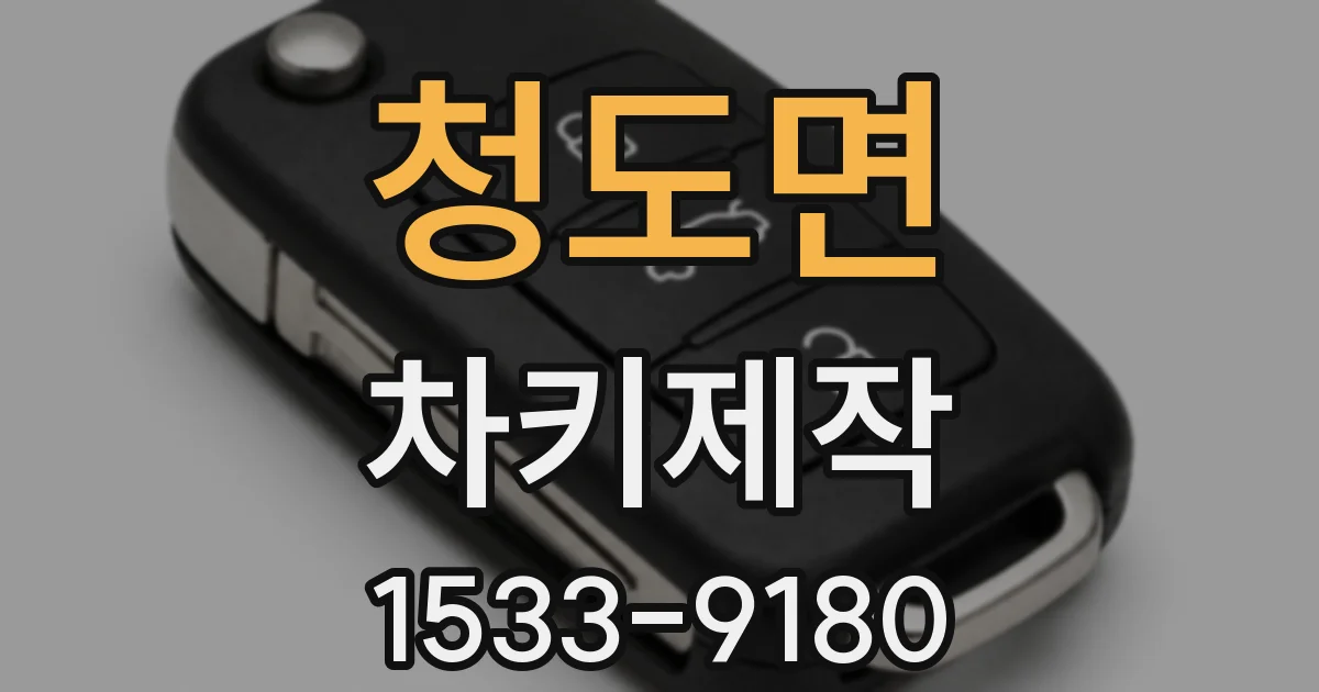 청도면 차키제작