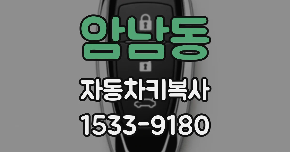 암남동 자동차키복사