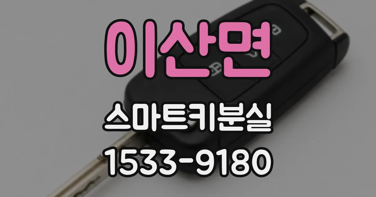 이산면 스마트키분실