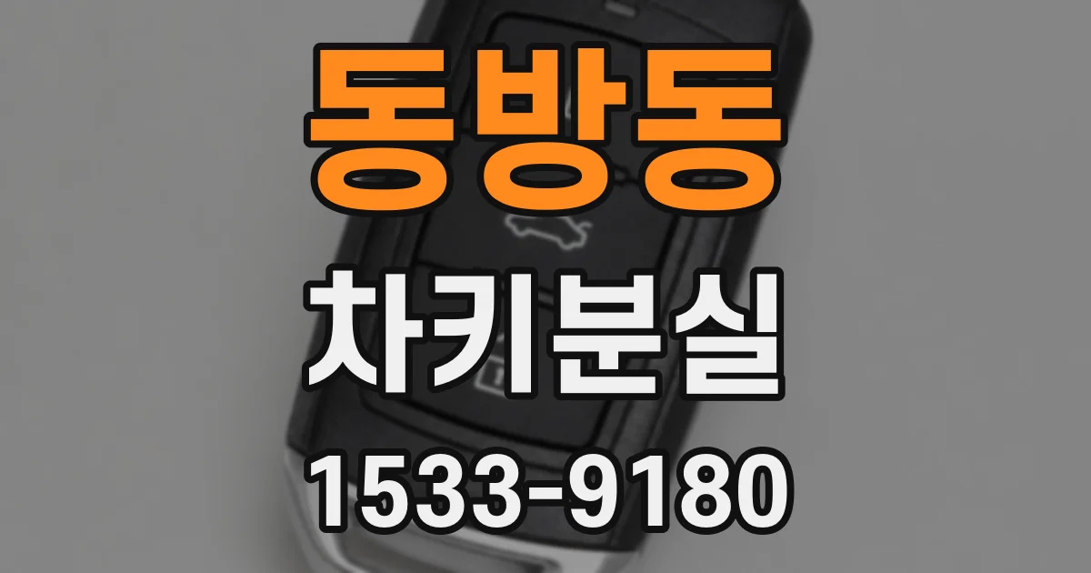 동방동 차키분실