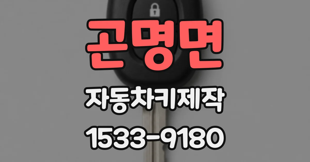 곤명면 자동차키제작