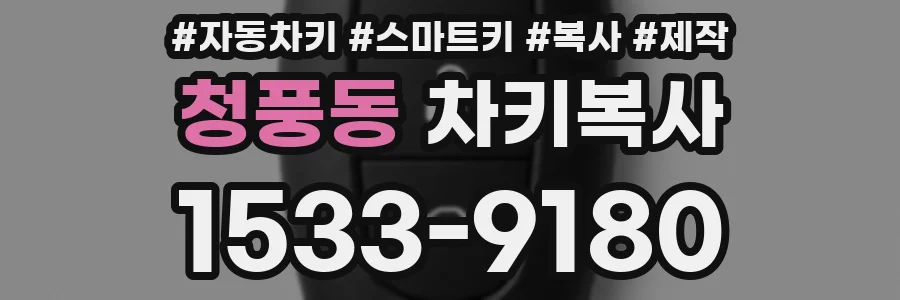 청풍동 차키복사
