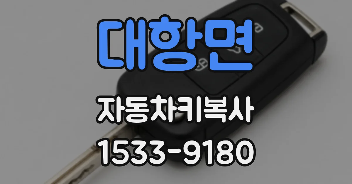 대항면 자동차키복사