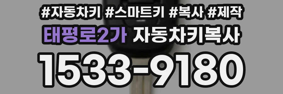 태평로2가 자동차키복사