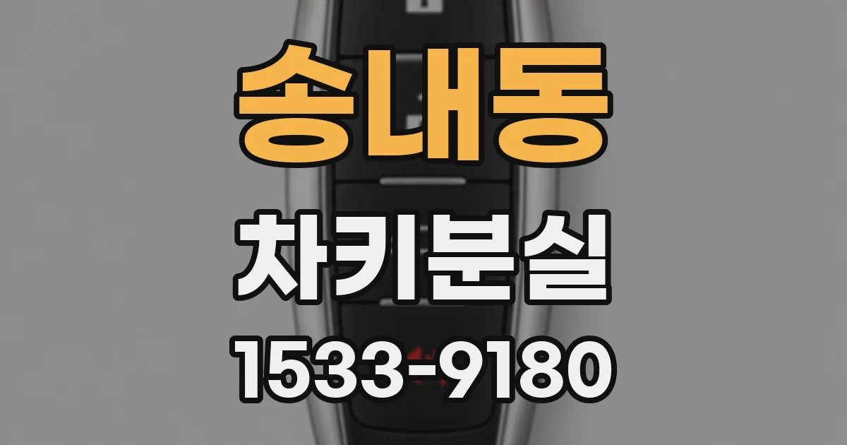 송내동 차키분실