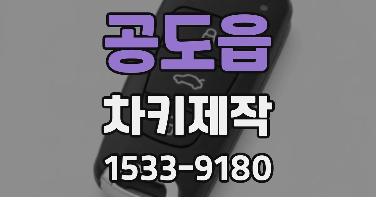 공도읍 차키제작