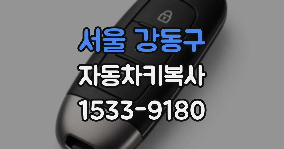 서울 강동구 자동차키복사