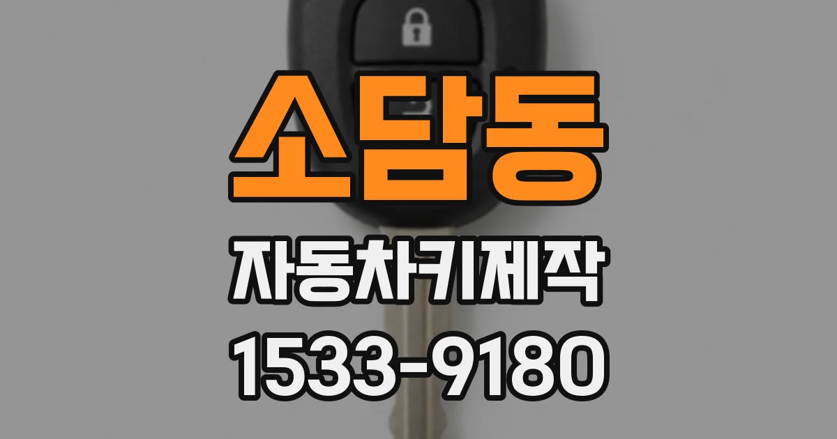 소담동 자동차키제작
